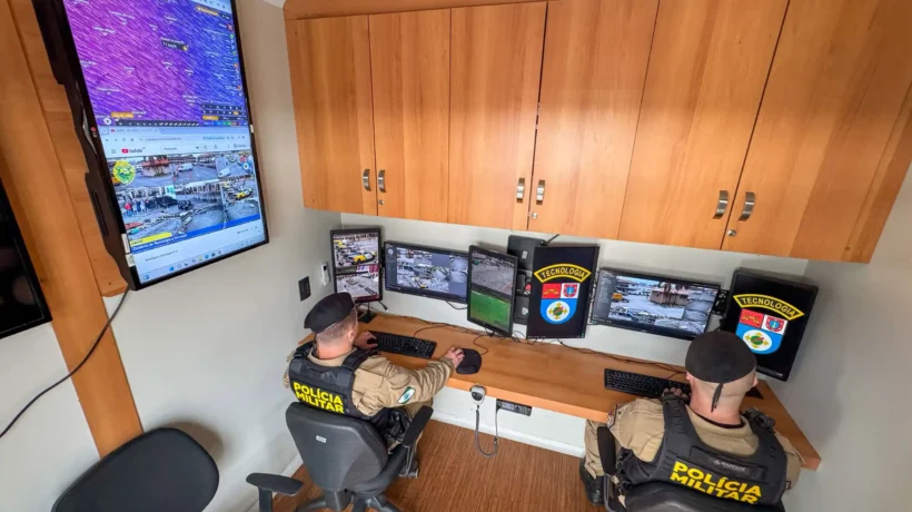 câmeras inteligentes instaladas